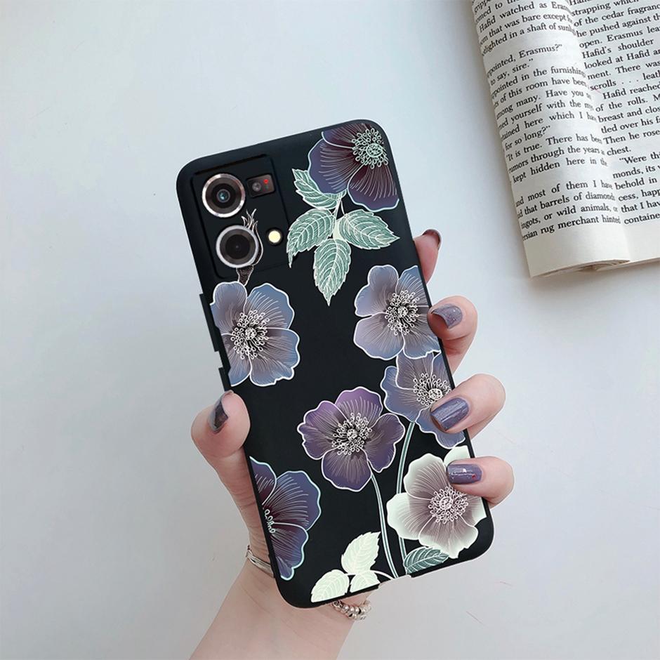 For OPPO Reno 7 Cover Case for Oppo Reno 8 4G Phone Casing Matte Soft TPU Silicone Shell for OPPO F21 Pro Bags Reno7 5G Bumper