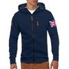 Men's Hoodie With Zipper And Multiple Pockets Pullover