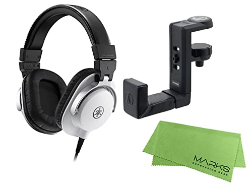 

YAMAHA Studio monitor headphones headphone hanger set original cloth - HPH-MT5W + AT-HPH300 [Marks included]