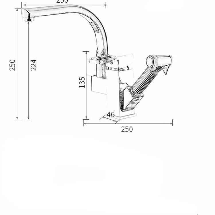 Splash Prevention Controlled Thermostat Faucet Household 360 Degree Rotary Shower Holder Faucet Filter Rotar Temperature Household