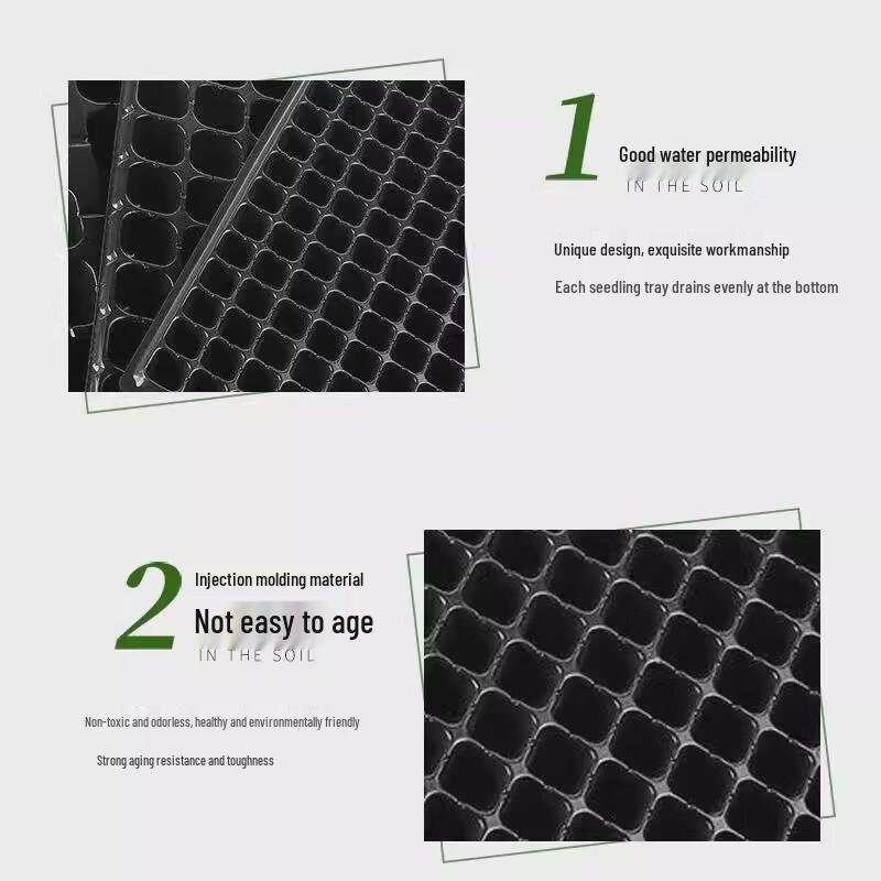 32-Cell Plastic Seedling Trays (10-Pack)