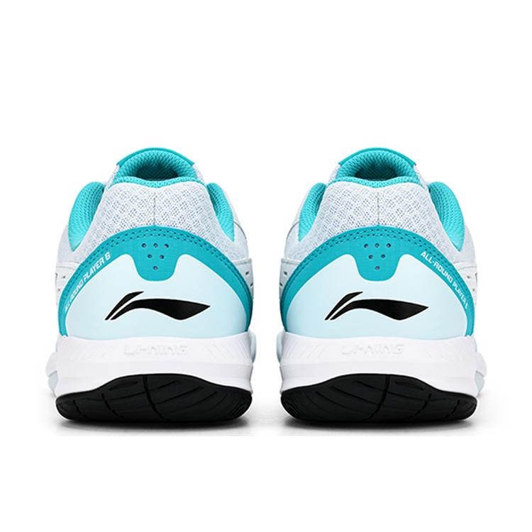 New LiNing Feather The Flash 1.0 Slip Resistant Low Top Badminton Shoes Unisex Cloud Porcelain Blue Black AYTT035-2