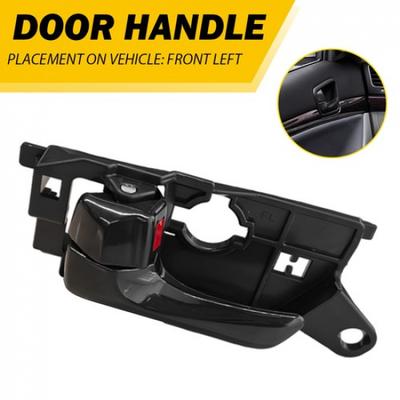 Interior Door Handle For 08-10 Sonata Hyundai Front Left Side Textured Black