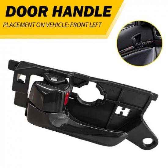 

Interior Door Handle For 08-10 Sonata Hyundai Front Left Side Textured Black