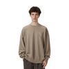 Vans Letter Plaid Crewneck Sweatshirt Unisex sweatshirt Light-Brown VN0A7YGQYEH
