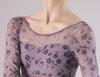ProDance Floral Print Long Sleeve Ballet Leotard Size L Women's (PLL012BA, Lavender, (165cm))