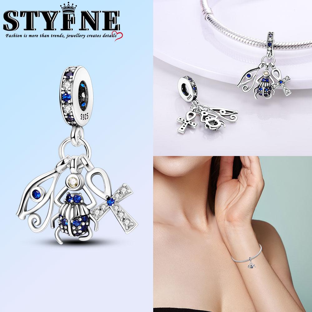 Classic Copper Holy Angel Cross Charms Beads Pendants For Women Fit Original Bracelets Diy Jewelry Gift