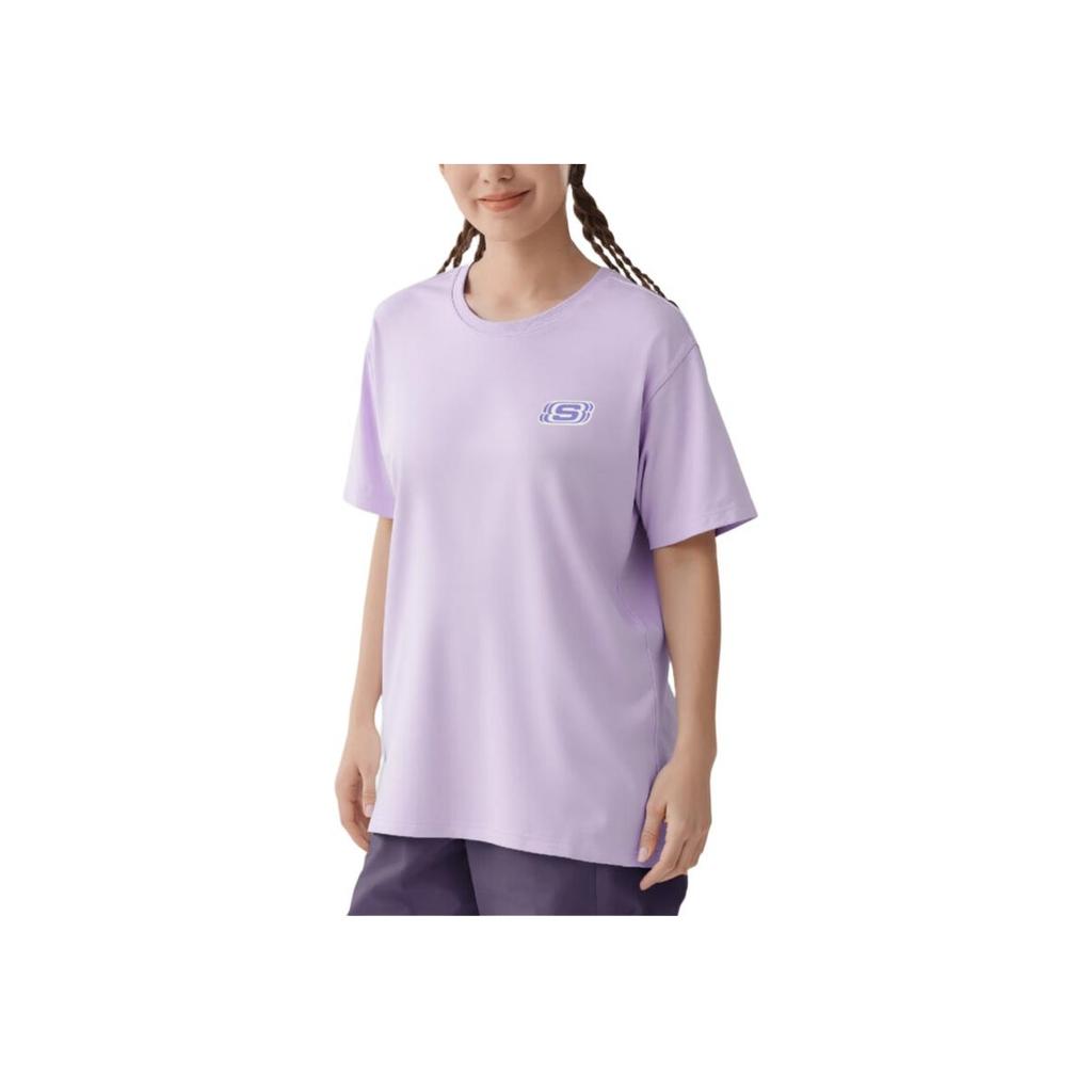 Skechers Sports Alliance Series Casual Fashion Classic Simple Short Sleeve T-Shirt Unisex Tops L225U200-00KC