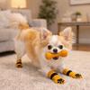 4PCS Soft Pet Foot Cover Elastic Dog Paw Protectors Cute Dog Anti-slip Socks  for All-Season