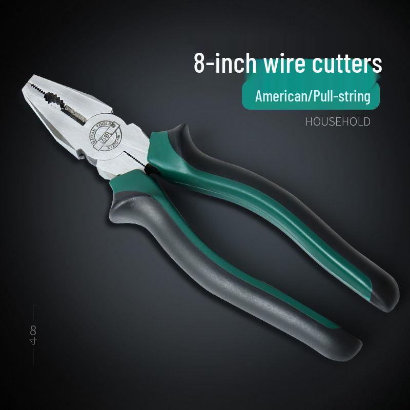 Exzentrischer Arbeitsersparender Draht, Spitzzange, Seitenschneider, Multifunktionale 6" & 8" Flachzange - Werkzeugsatz für den Heimwerker