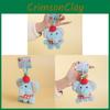 Apple Adorable Elephant Plush Keychain With Soft Fur Bag Ornament Gift Doll