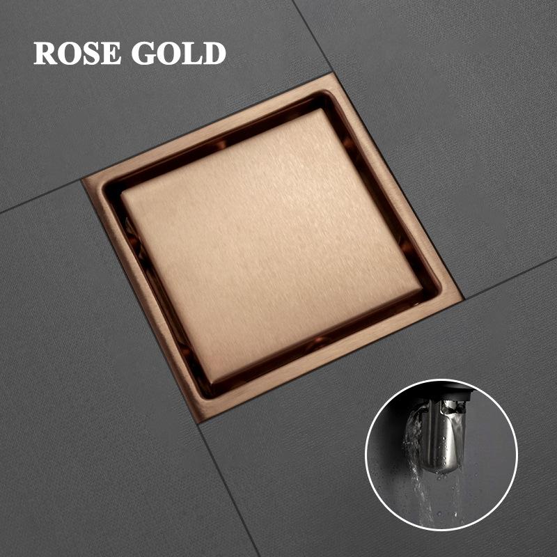 Floor Drain Invisible 304 Stainless Steel Tile Dual-Use Bathroom Shower Room Anti-Odor Anti-Bug Floor Drain Core