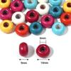 10pcs Turquoise Natural Stone Beads for Jewelry Making Big Hole Beads Oblate Loose Spacer Beads DIY Necklaces Earrings Bracelets