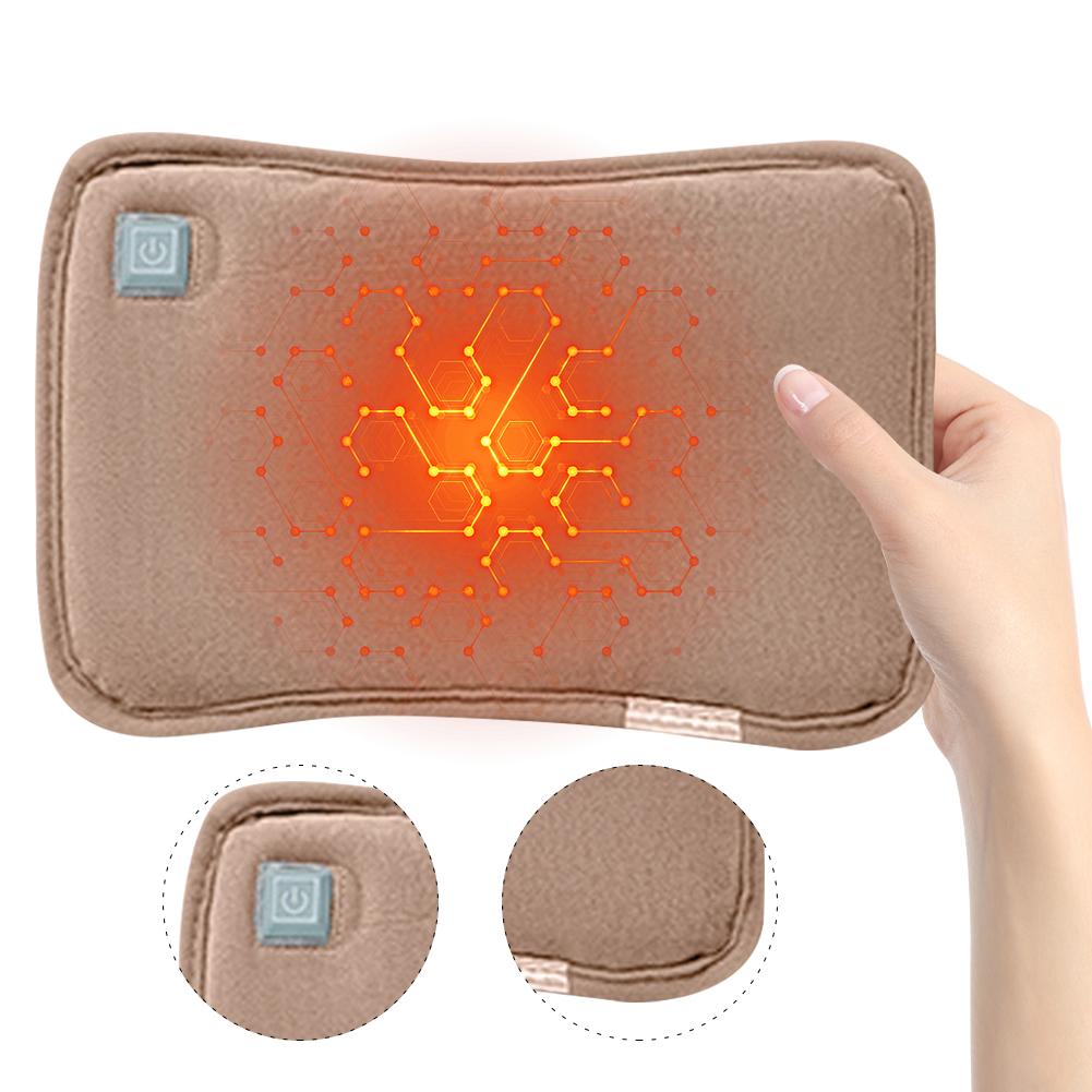 Rechargeable Electric Hot Water Bag Women's Electric Hot Water Bottle Soft Flannel Hand Warmer Winter Heated Bag Warming Product