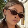 Retro Small Frame Ellipse Sun Glasses for Women Brand Black Round-shaped Cool Sun Glasses Designer Sun Glasses