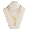 Soft Pottery Beads Necklace for Women Adjustable Multi-layer Neck Chain Natural Beach Jewelry Bohemian Fashion Jewellery