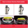 Gianxi Stainless Steel Hot Water Bottle Stopper Silicone Hot Water Bottle Stopper Water Bottle Stopper Insulated Bottle Stopper