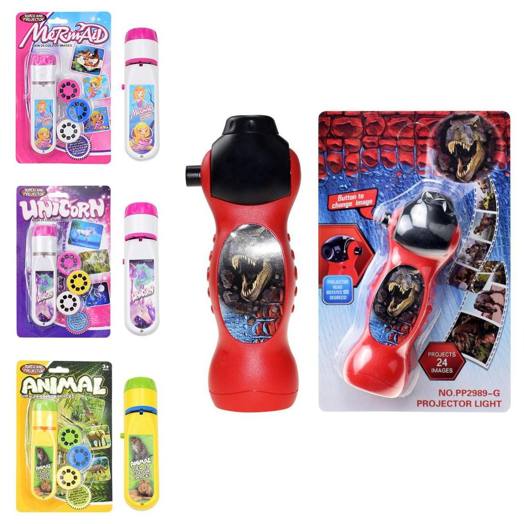 Torch Projector For Kids Featuring 24 Colorful Patterns And Themes**