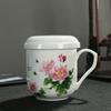 Chaxun White Porcelain Tea Cup with Lid & Filter