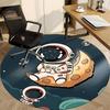 1pc Space Explorer Office Round Area Rug, Under Office Chairs Bedroom Living Room Home Decor, Room Deco