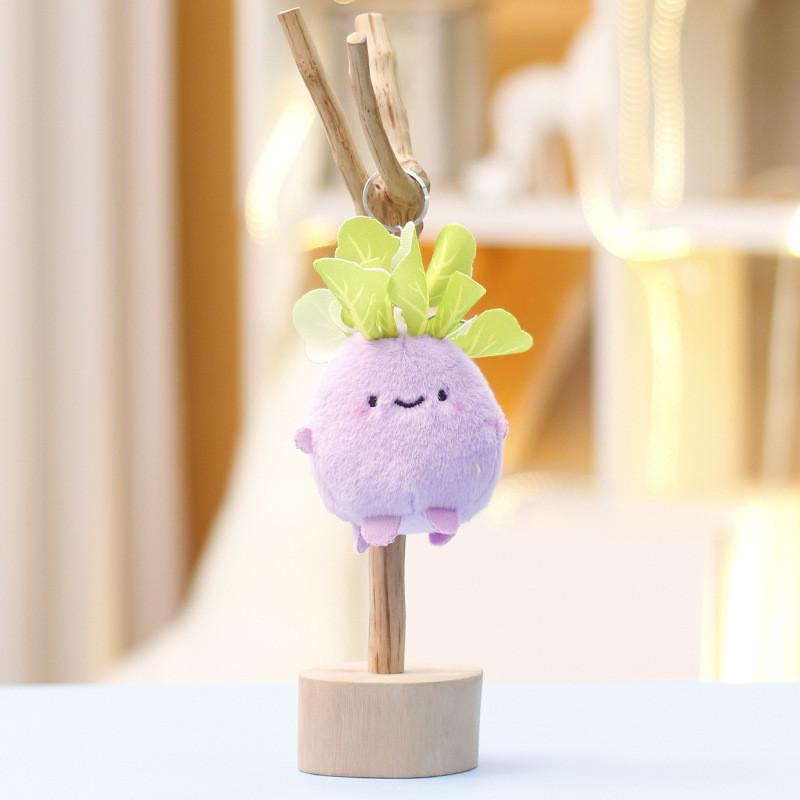 Plush Cute Vegetable Cabbage Toy Unique Keychain Soft Doll Perfect Collector For