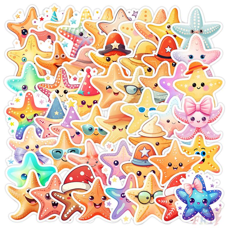 50Pcs/Set Starfish Emoji Series 01 Stickers DIY Fashion Waterproof Doodle Decals Stickers