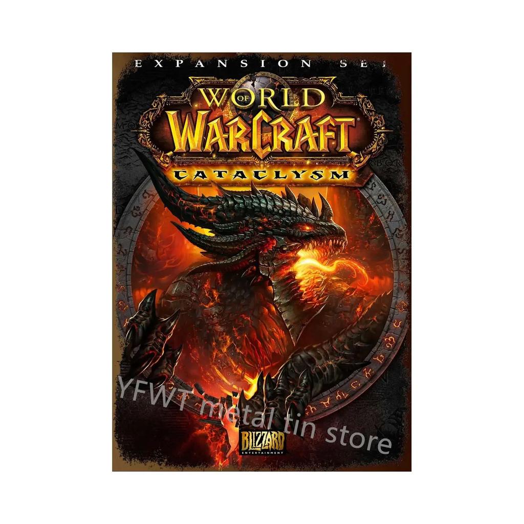 Modern World of Warcraft Game Metal Tin Sign Poster Wall Art Bedroom Studio Home Wall Decoration Cuadros