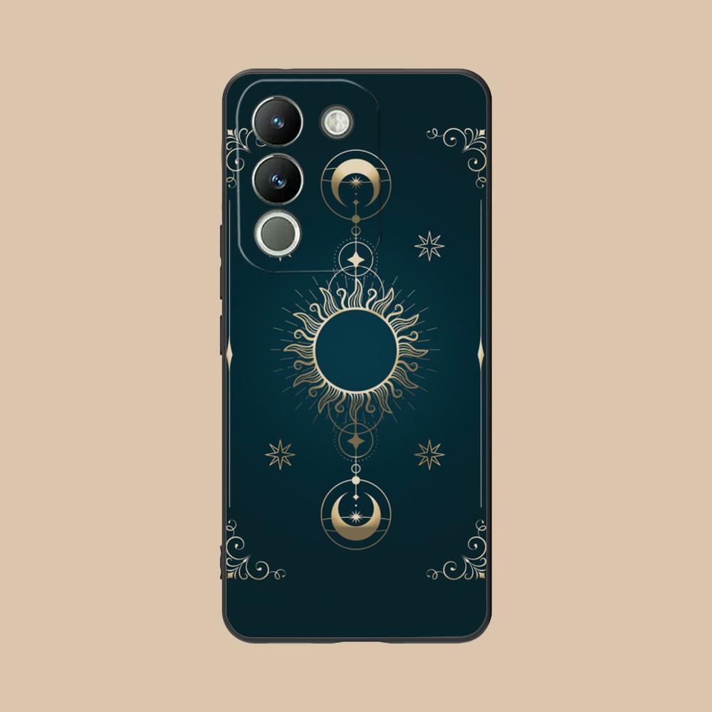 Sun Moon Mobile Cell Phone Case for VIVO Y77 76 75 74 73 72 58 56 55 51 50 38 36 Y19 Y18 Y03 Y01 5G Colorful Printing Cover