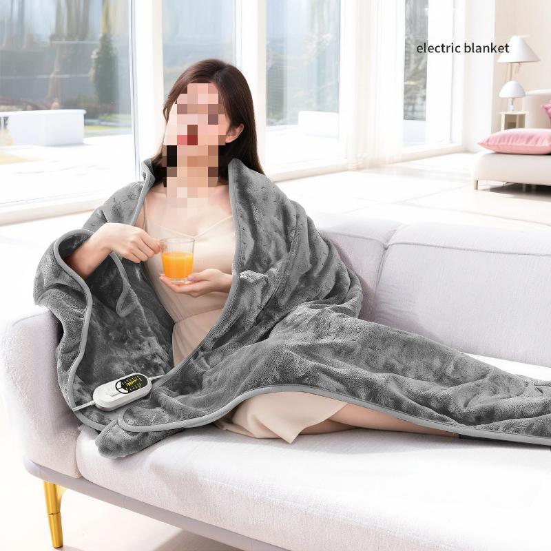 180x130cm Electric Blankets Flannel Warm Body Heating Blanket  Intelligent 6-speed Temperature Control Thin Blanket Multi Purpose Sofa Bed Thin Quilt
