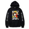 Sweat à capuche unisexe One Piece Luffy Anime - Haut décontracté à manches longues style coréen