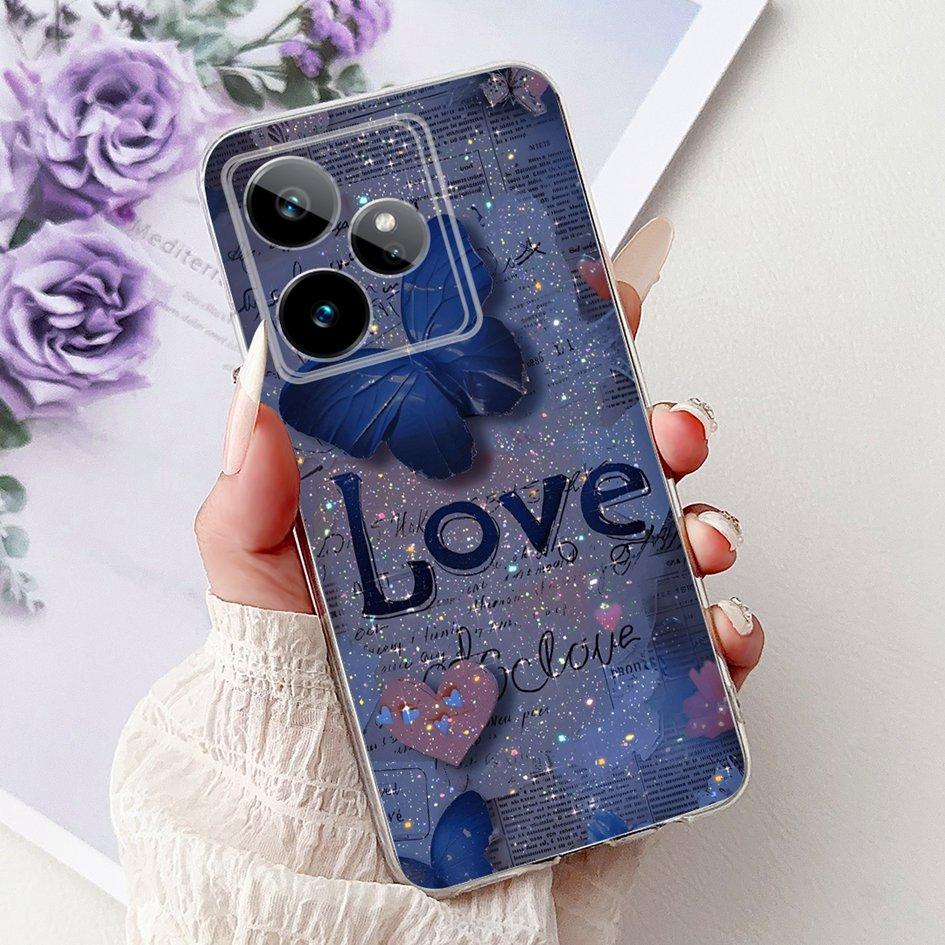 For Realme GT 7 7T Case 2025 Popular Flower Soft Clear Silicone TPU Protective Cover For Realme GT7 Pro RMX5011 Phone Case Shell