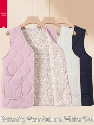 Women's Thickened Cape Vest for Autumn/Winter 2025 - Stylish and Warm for Middle-Aged and Elderly