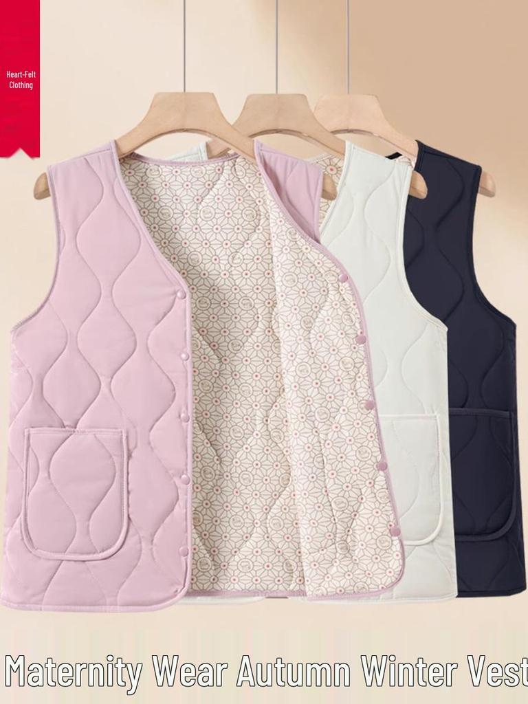 Women's Thickened Cape Vest for Autumn/Winter 2025 - Stylish and Warm for Middle-Aged and Elderly