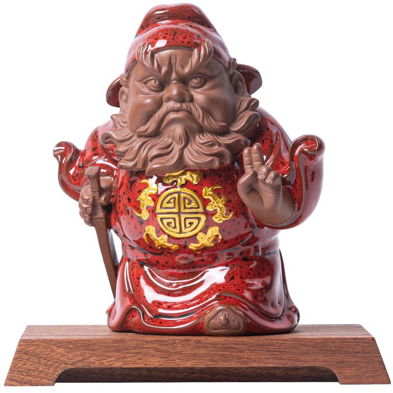Zhong Kui ceramic sculpture Zen home porch office desktop Chinese decoration modern arts and crafts fortune