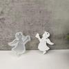 Holiday Themed Silicone Molds Creative Christmas Figurines Silicone Molds Flexible Mold for Hanging Decoration