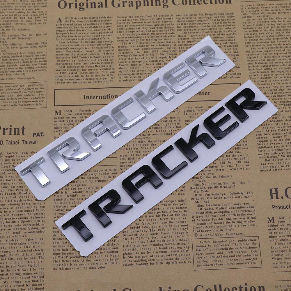 AABJZ1 Chevrolet TRACKER ABS Car Rear Letter Logo Sticker Rear Bumper Tail Door Trunk Sticker Car Emblem sticker styling Accessories