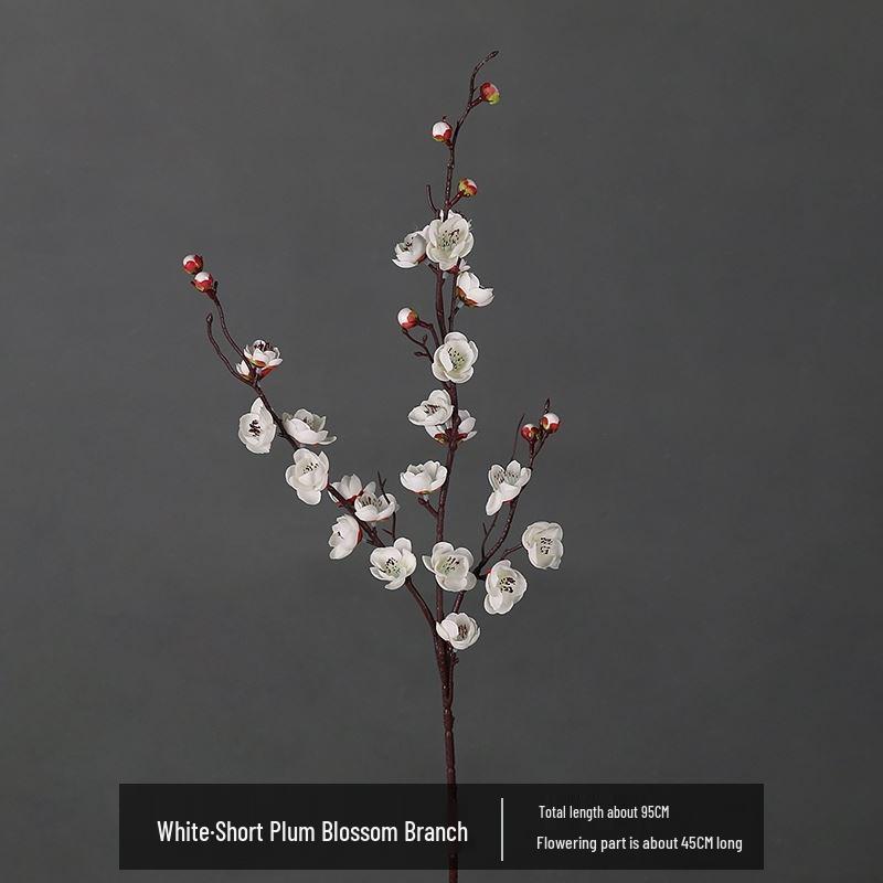 Artificial Plum & Peach Blossom Bonsai: Winter Sweet Flower Decor for Living Room or Study