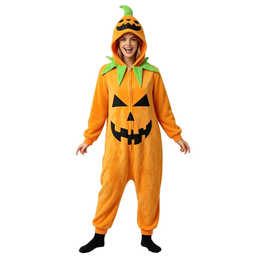 Kinder Süße Kürbis-Pyjamas Lustiges Kostüm Nachtwäsche für Jungen Mädchen Halloween
