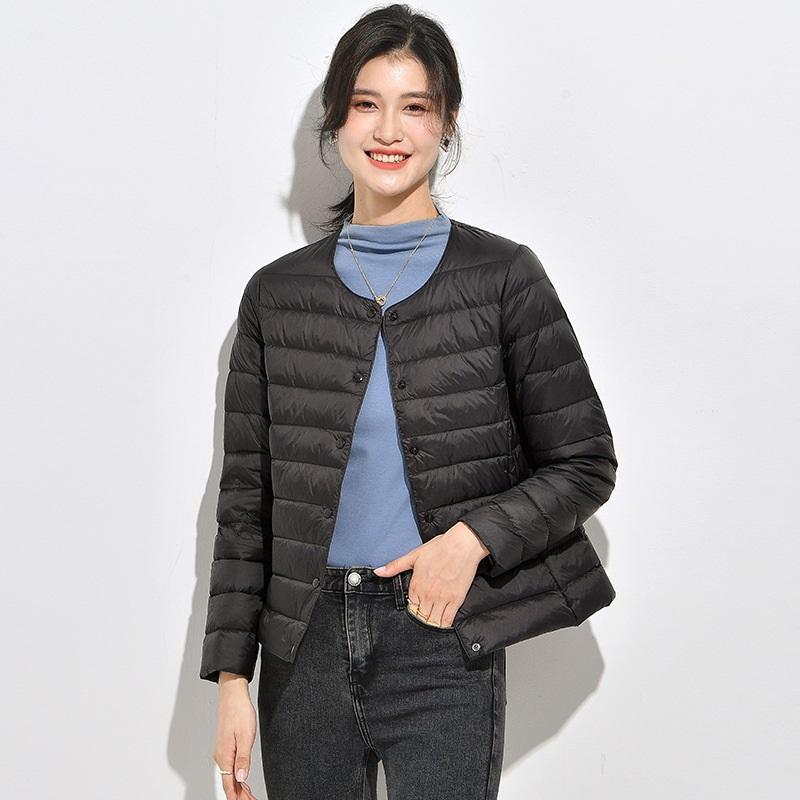 Women's Autumn And Winter Inner Wear Round Neck Warm And Lightweight Down Jacket