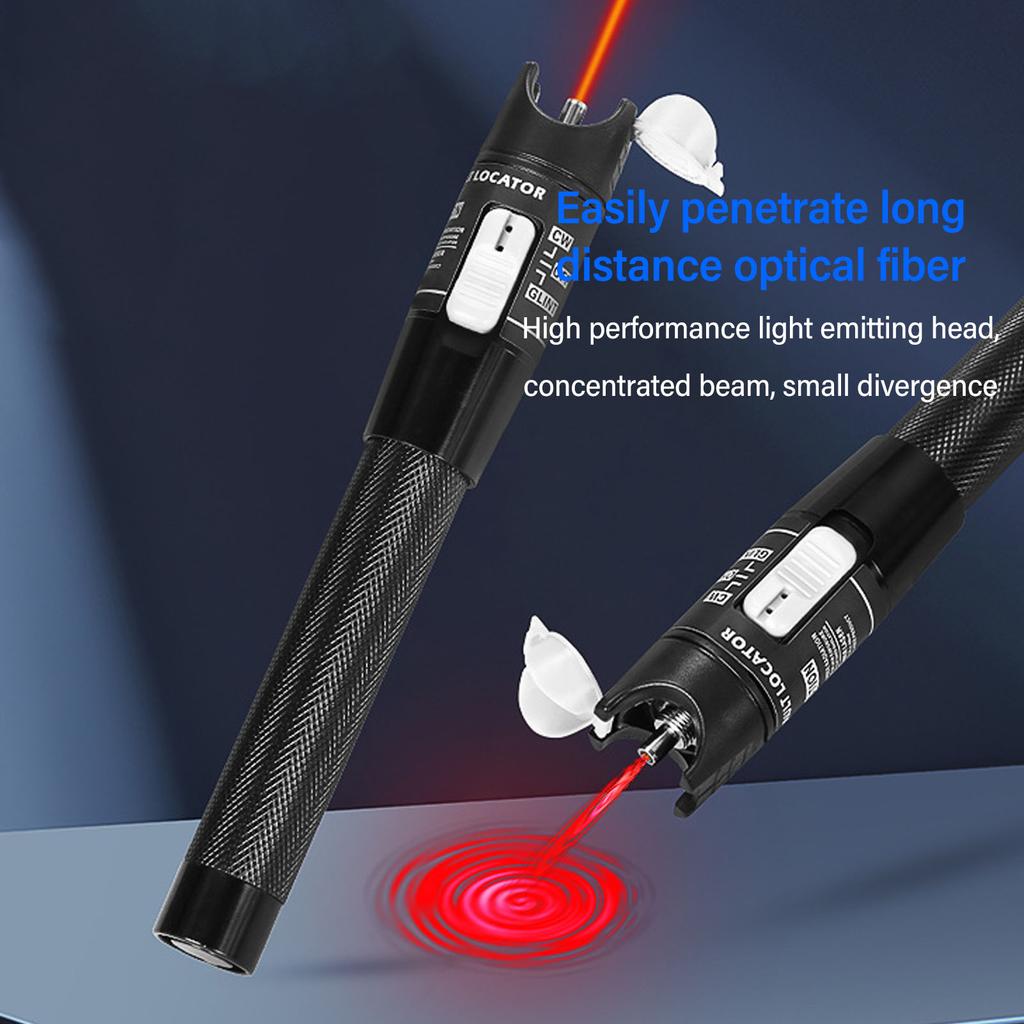80MW Fiber Optic Test Pen 80km Visible Fault Detector Non Contact Portable Optical Fiber Tester 2.5mm Universal Connector