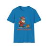 Unisex Softstyle T-Shirt Mens Womens Tees Top Grumpy Santa Bulldog Funny Holiday Cartoon Christmas