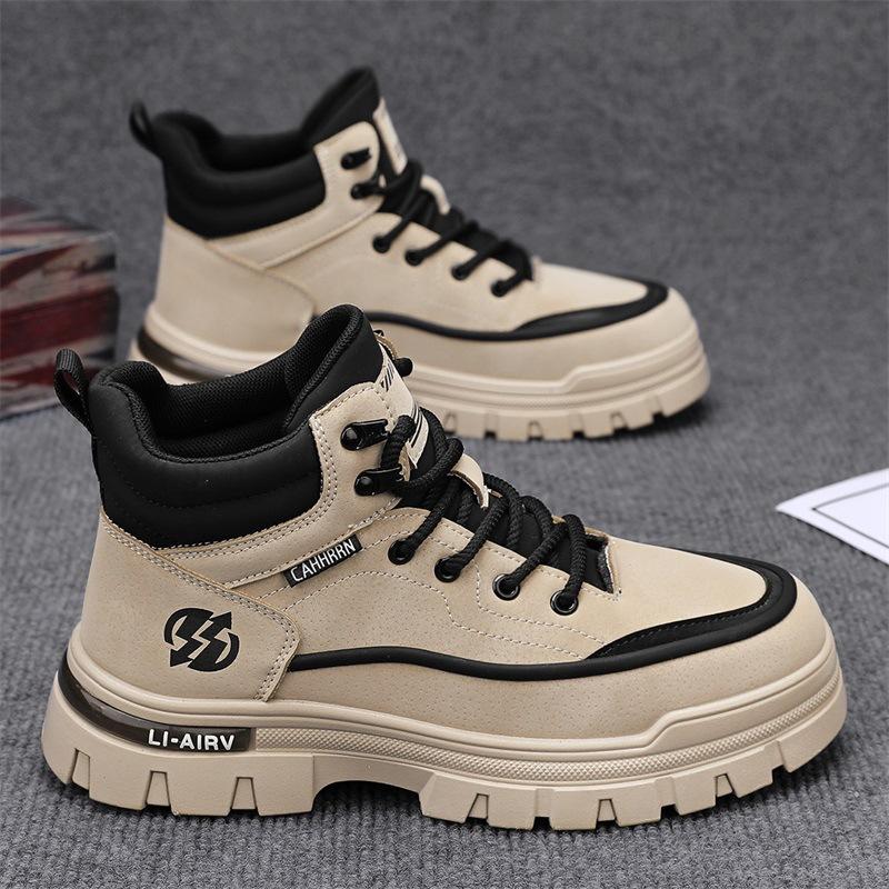 

Men s boots high-top Martin boots men s British wind locomotive tooling shoes men s autumn and winter 2024 trend men s shoes increase height 44