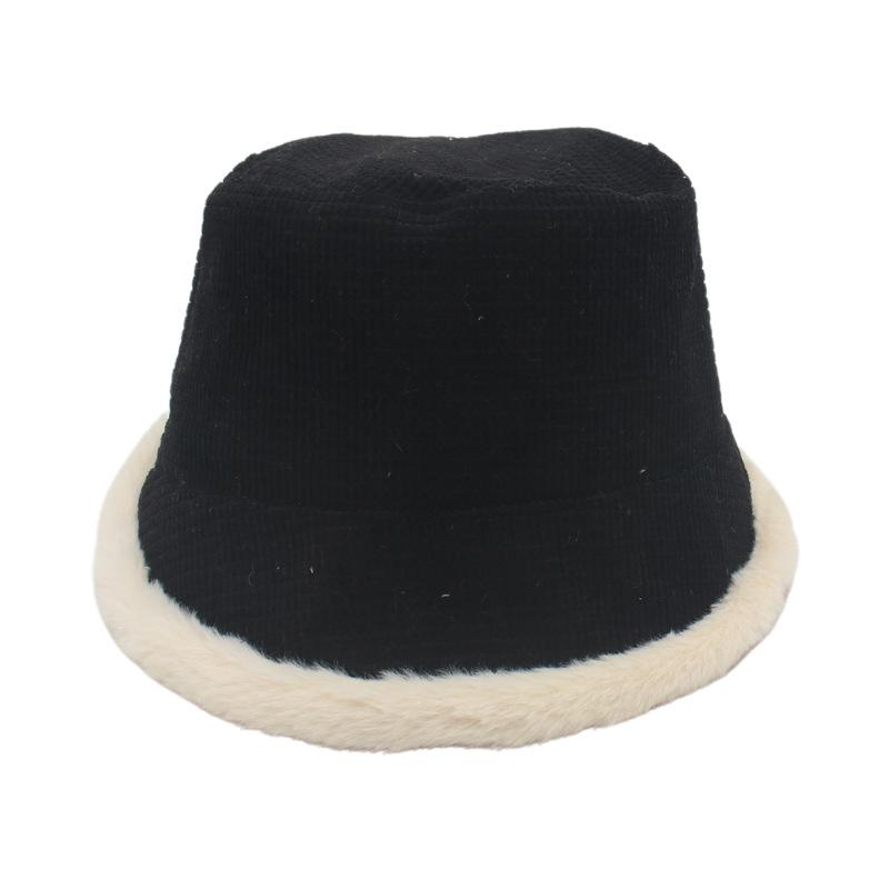 Панама Утолщенная Плюшевая Шляпа Ветрозащитная Японская Литература И Искусство Adjustable чёрный