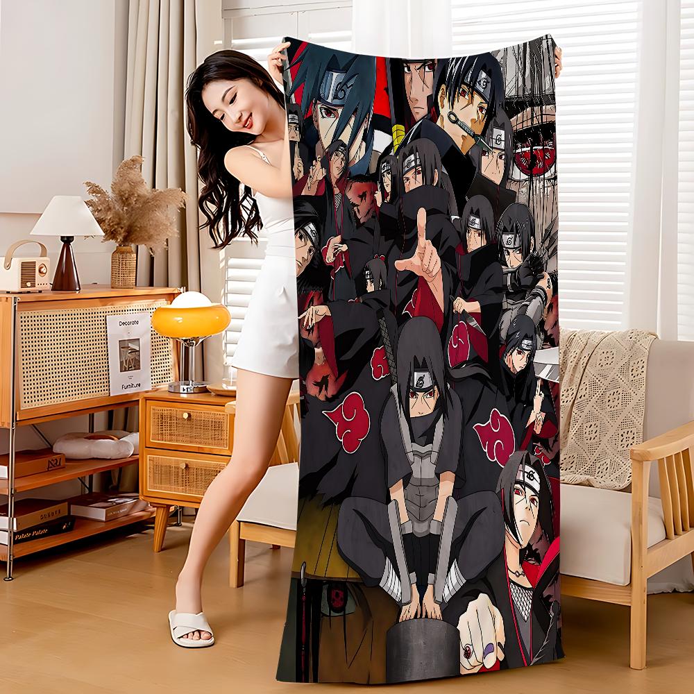 Anime N-Narutos Microfiber Printed Beach Towel Mountain Climbing Yoga Beach Swimming Running Absorbent Soft Towel
