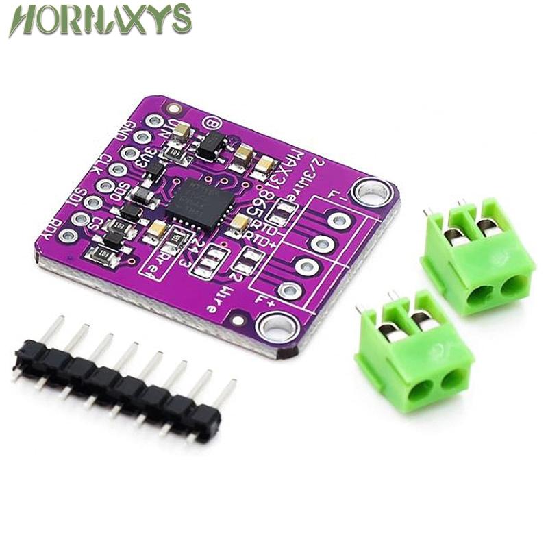 MAX31865 PT100 To PT1000 RTD-to-Digital Converter Board Temperature Thermocouple Sensor Amplifier Module 3.3V/5V For Arduino