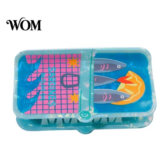 Shark Clip Ponytail Holder Wide Opening Hair Claw, Summer Sardine Can Design for Thick Clip, Ocean-Themed Beach Vacation Accessory Non-slip Claw