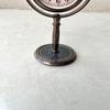 Classic Small Nautical Retro Brass Table Round Clock, Pole Stand