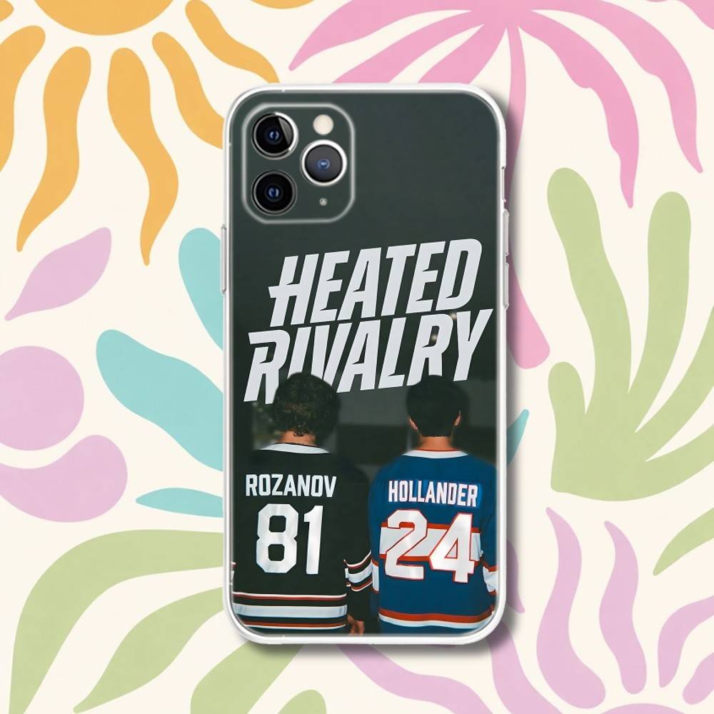 H-Heated R-Rivalry Ice Hockey Phone Case For iPhone 17,16,15,11,12,14,13 Pro Max Plus Mini X,XS,XR,7,16E Air Transparent Fundas