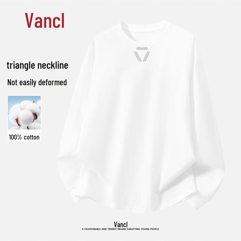 VANCL Men s Long Sleeve Pure Cotton Heavyweight T-Shirt XL