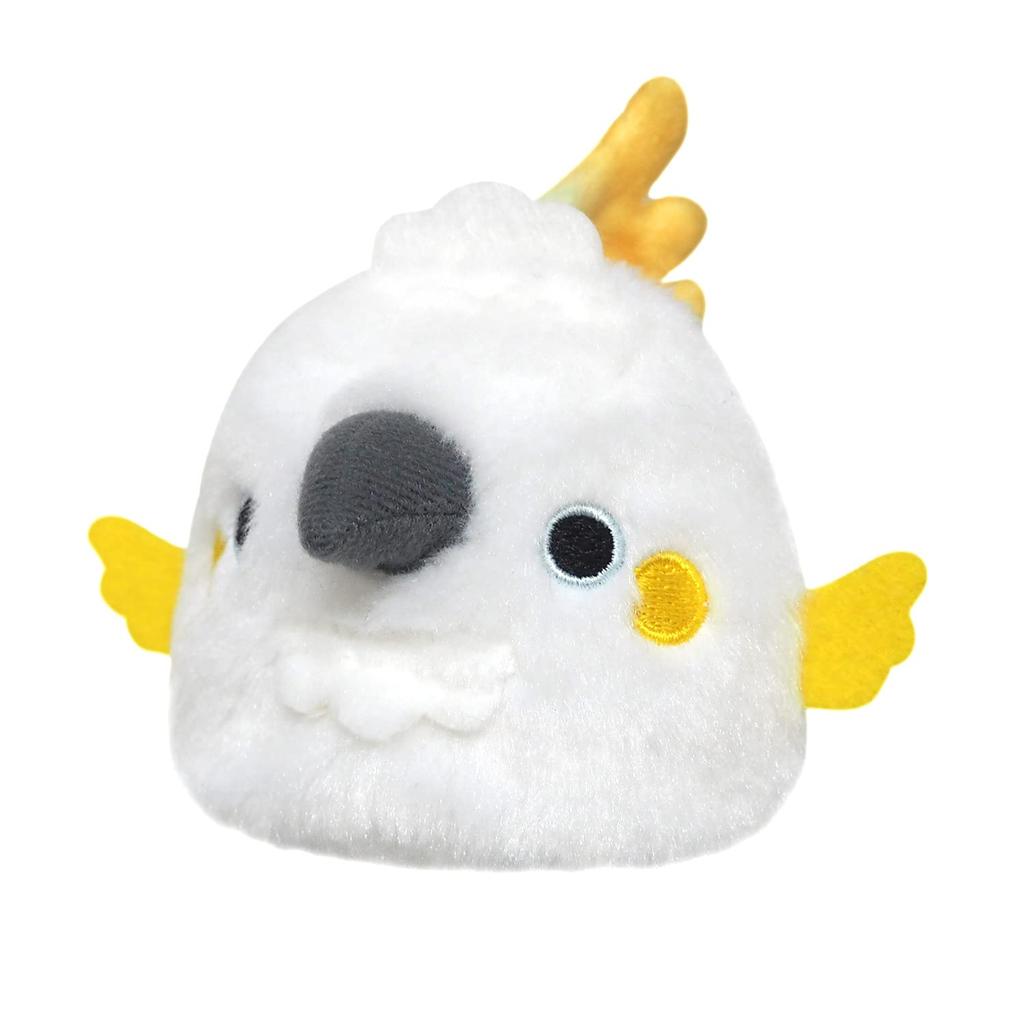 Sanei Boeki Original Plush Toy, Toridango Sulphur-crested Cockatoo, W9 x D8 x H7cm, Animal